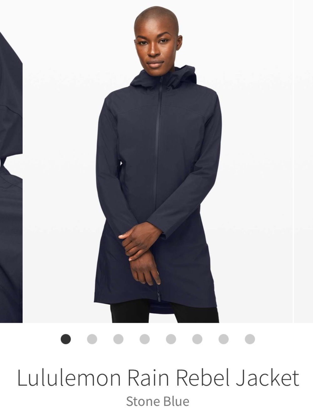 Lululemon Rain Rebel Jacket - Stone Blue. Size 4. EUC